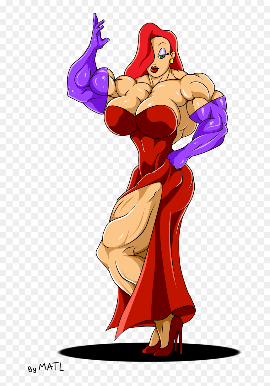 Jessica Rabbit - Jessica Rabbit With Muscles, HD Png Download - jessica rabbit png