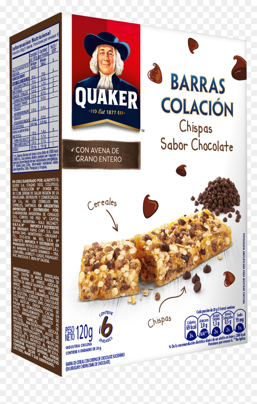 Codigo De Barras Cereal Png - Barra Quaker Frutilla, Transparent Png - codigo de barra png