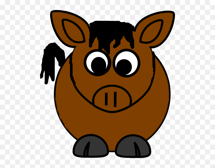 Horse Free Cliparts Download - Cartoon Gnu, HD Png Download - cute face png