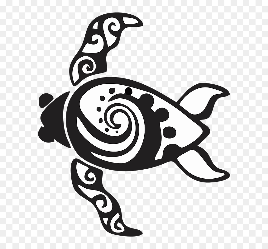 Free Vector Graphic - Swirl Turtle, HD Png Download - chicken silhouette png