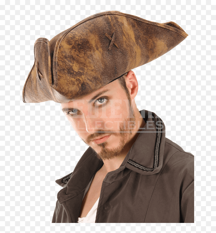 Celtic Furry Hat Png - Jack Sparrow Hat, Transparent Png - captain hat png