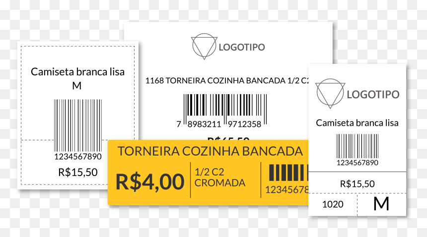 Etiqueta De Preço Para Imprimir, HD Png Download - codigo de barra png