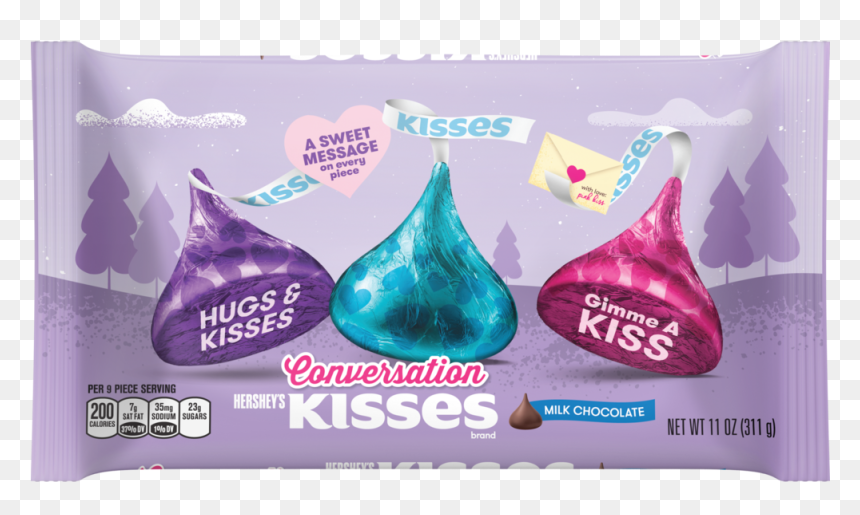 Hersheys Kisses Valentines Pack, HD Png Download - hershey kiss png