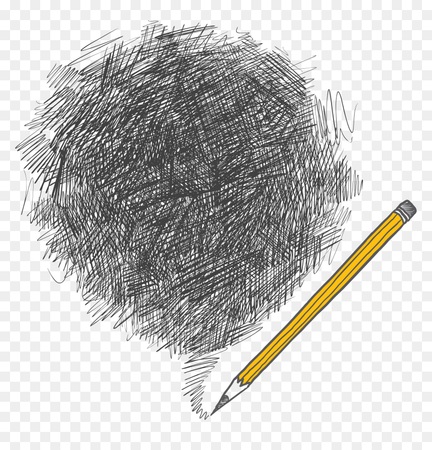 Black And White Stock Drawing Cliffs Pencil Shading, HD Png Download - shading png