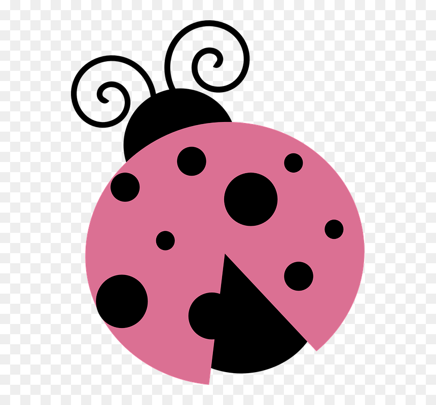 Lady Beetle Clipart Valentine - Pink Ladybug Clipart, HD Png Download - ladybug clipart png