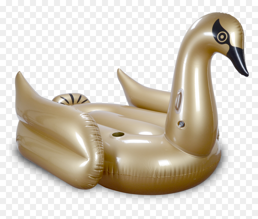 Gold Swan Pool Float , Png Download - Gold Floats Png, Transparent Png - pool float png