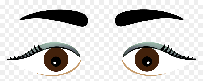 Cartoon Girl Eyes Transparent Background, HD Png Download - directions png