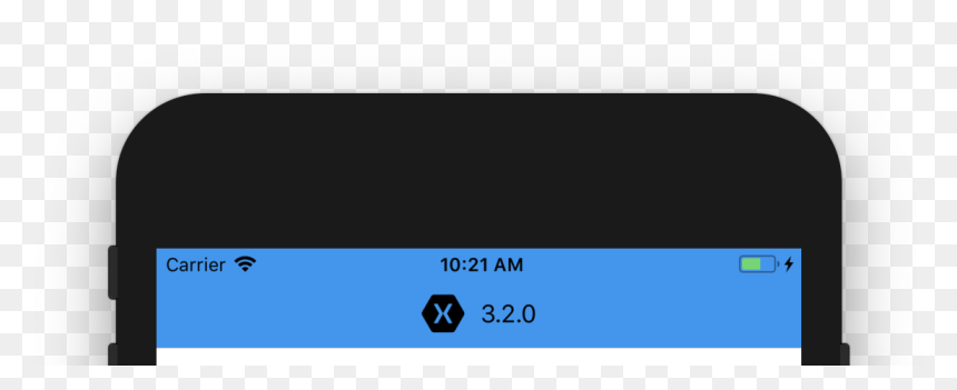 Xamarin Forms Titleview, HD Png Download - iphone top bar png