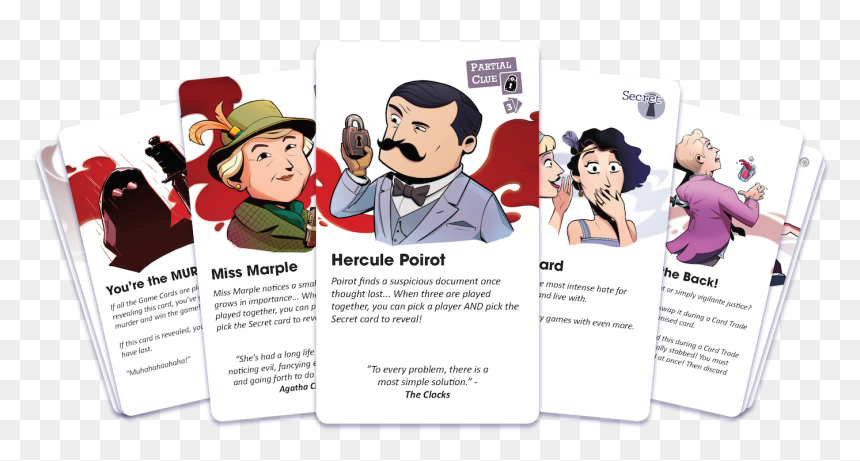 Picture - Agatha Christie Death On The Cards, HD Png Download - playing card back png