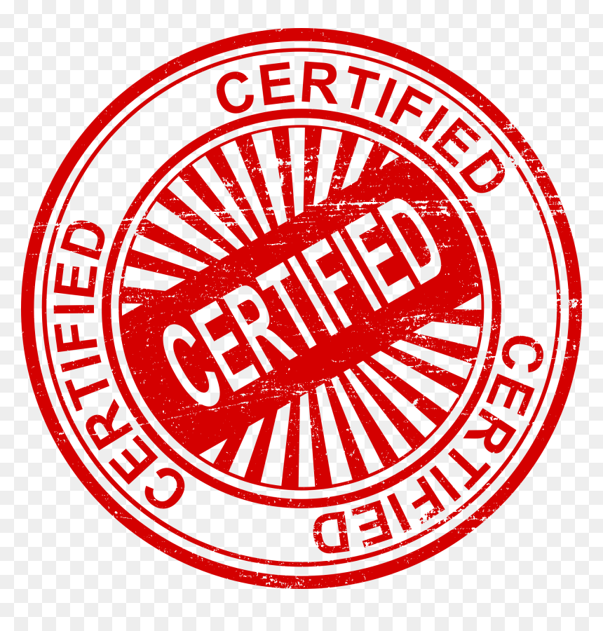 Certified Stamp Png Transparent Background - Circle, Png Download - circle stamp png