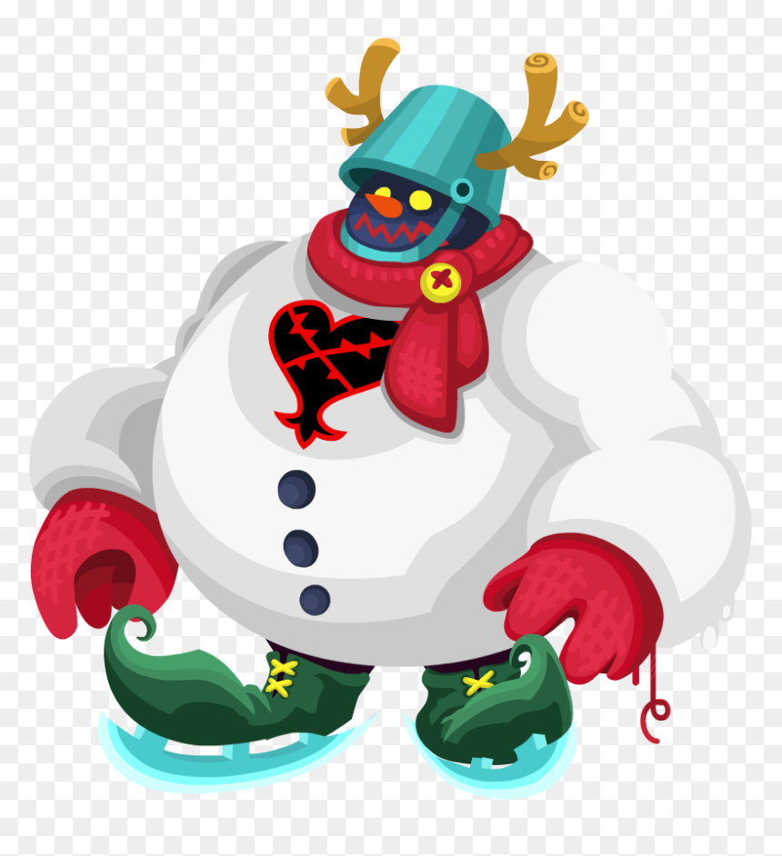 Large Snowman Khx - Kingdom Hearts Snowman Heartless, HD Png Download - abominable snowman png
