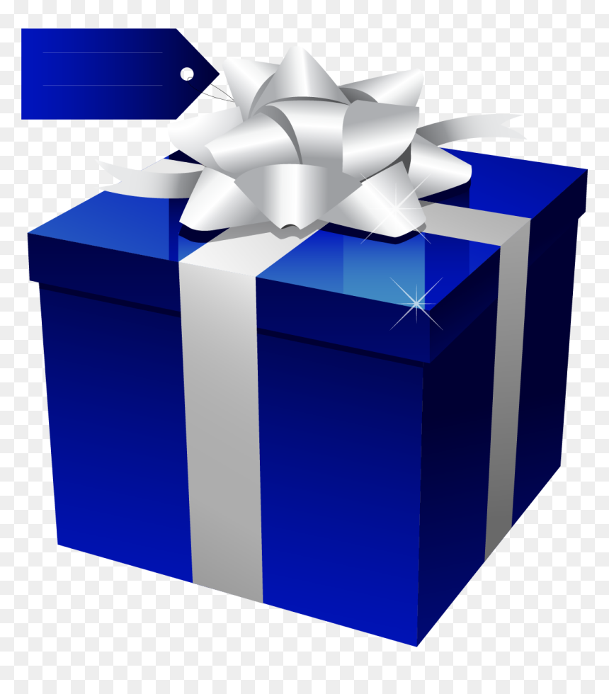 Christmas Gift, HD Png Download - blue box png