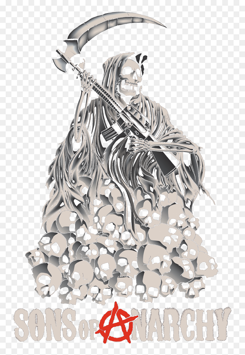 Anarchy Symbol, HD Png Download - pile of skulls png