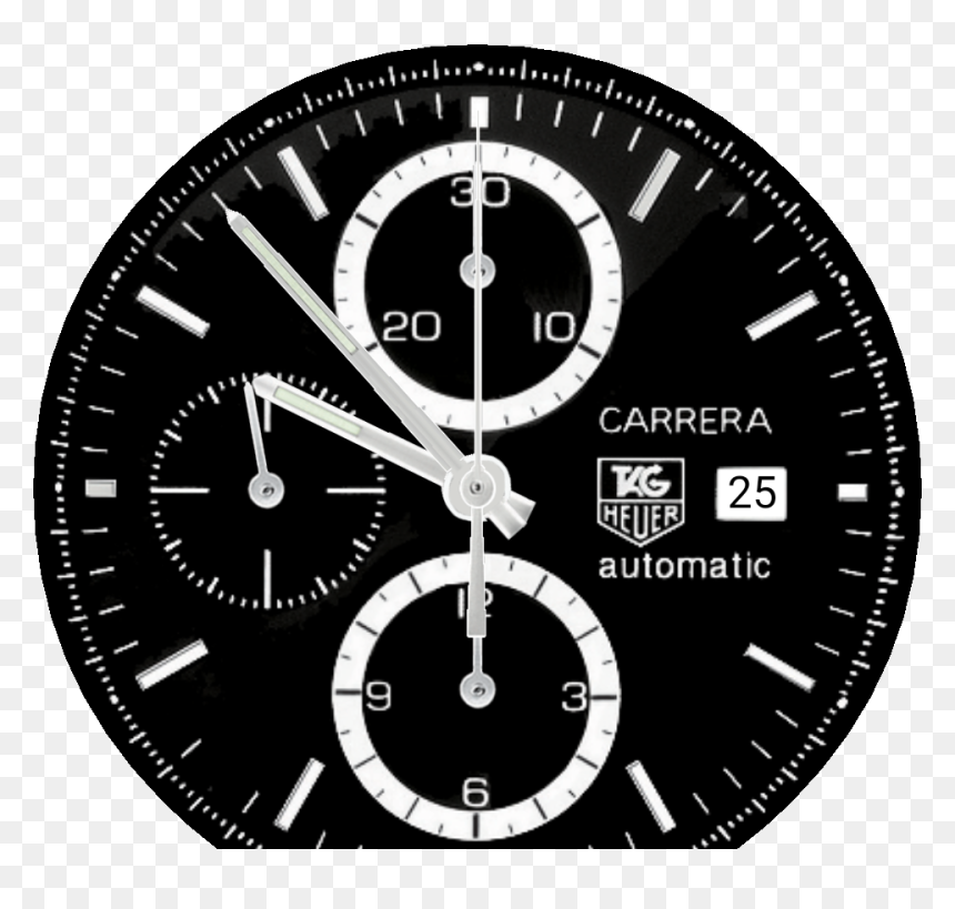Tag Heuer Carrera Calibre 16 Cv2010, HD Png Download - watch face png