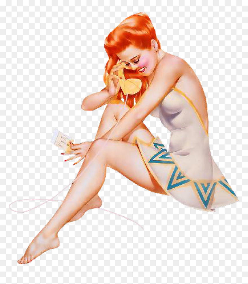 Vintage Pinup Girl Png, Transparent Png - pinup png
