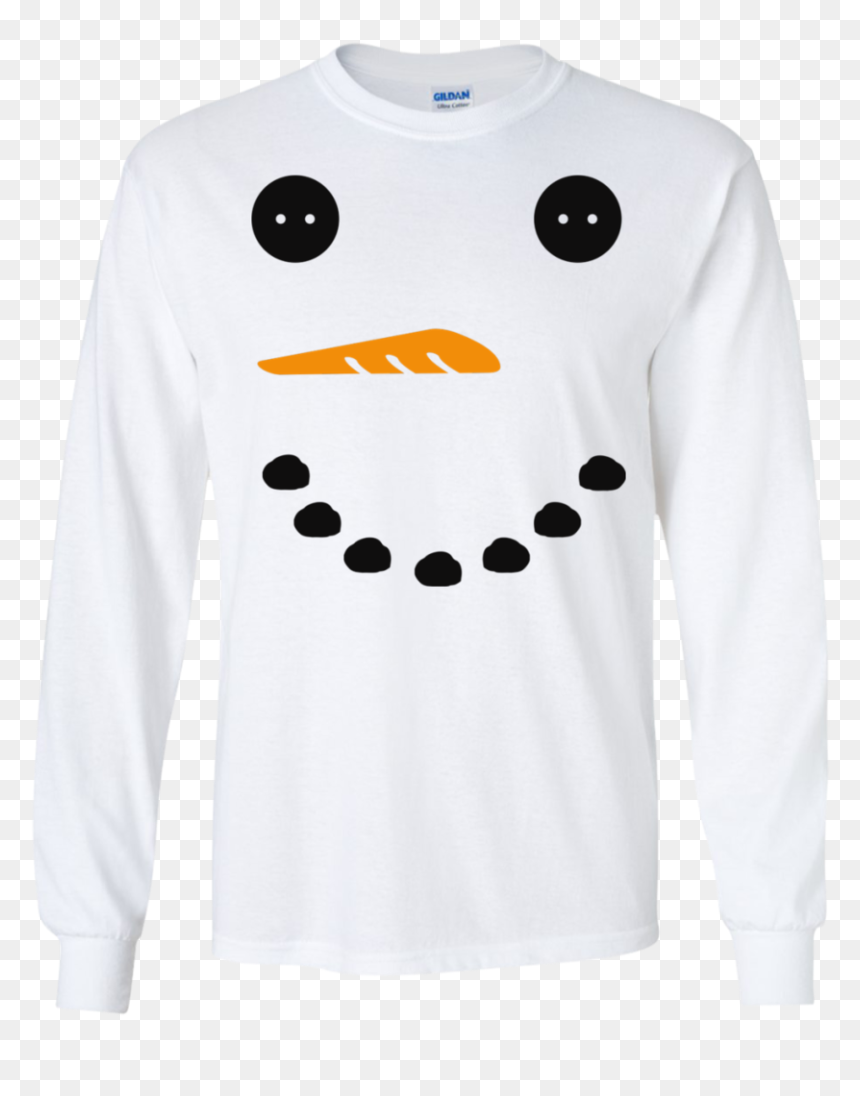 T-shirt, HD Png Download - snowman face png