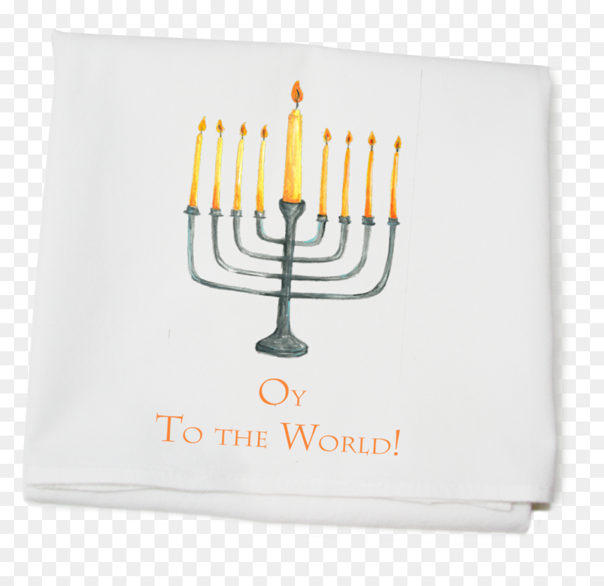 Menorah Flour Sack Towel - Hanukkah, HD Png Download - hanukkah png