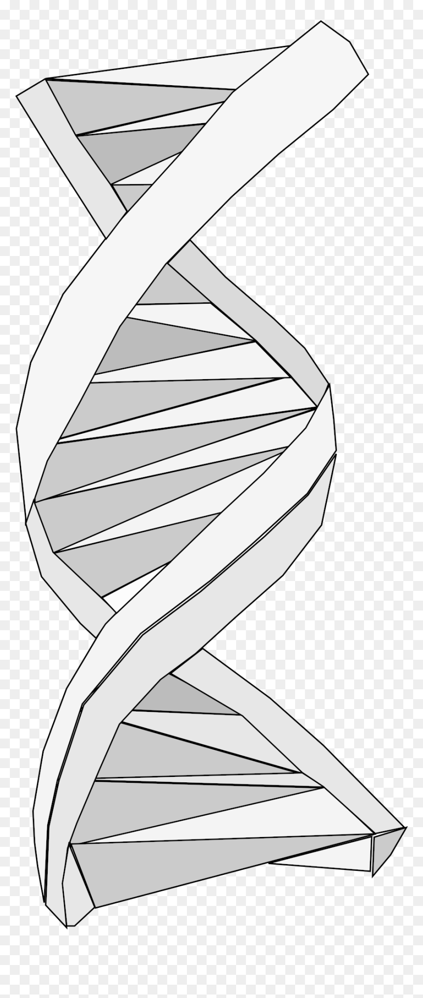 Dna Origami Clip Arts - Stairs, HD Png Download - origami png