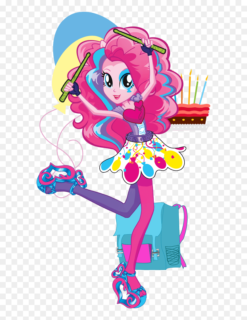 Pinkie Pie Arco Iris, Arco-íris Rocks Character Bio - Mlp Eg Rainbow Rocks Pinkie Pie, HD Png Download - arco iris png