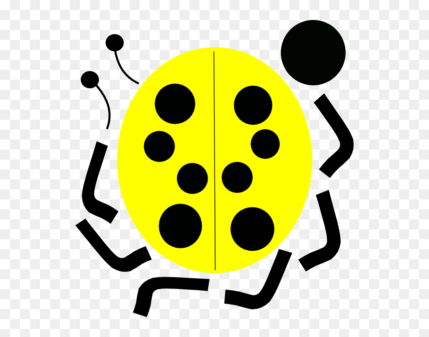 Yellow Ladybug Clip Art At Clker - Clip Art, HD Png Download - ladybug clipart png