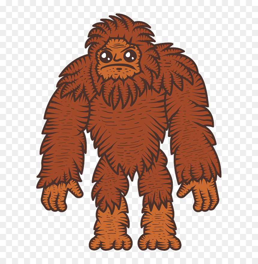 Bigfoot Clipart - Vector Graphics, HD Png Download - abominable snowman png
