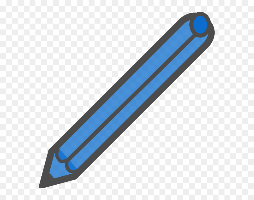 Clip Art At Clker - Blue Pen Clip Art, HD Png Download - pen clipart png
