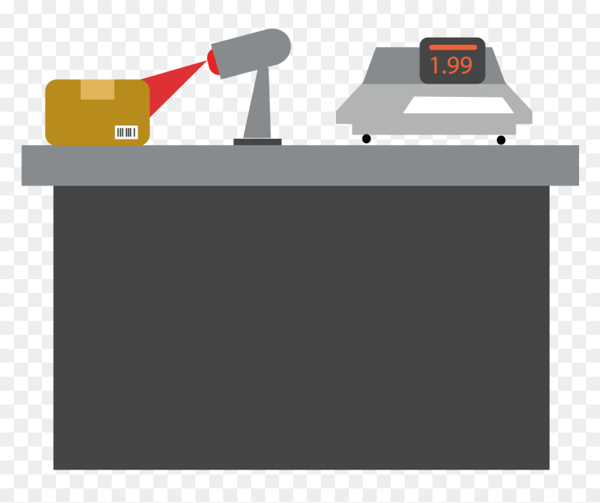 Gs1 Illustrations Fresh Foods Retail 72dpi Rgb Checkout - Gas, HD Png Download - codigo de barra png