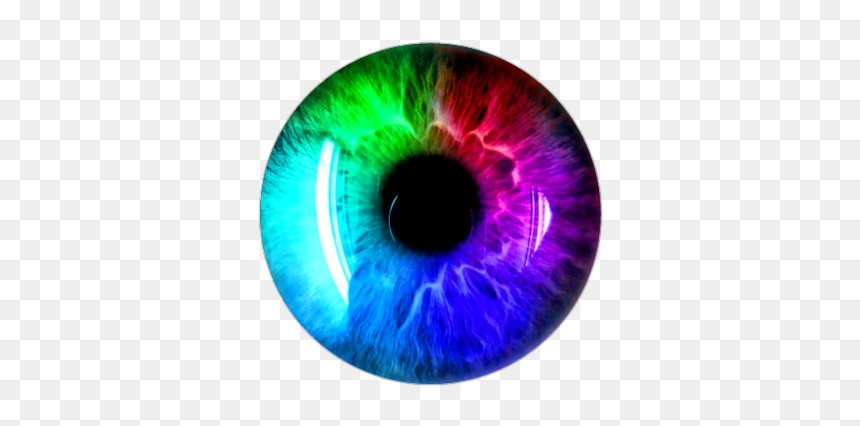#rainbow #arcoíris #sticker #eye #ojo #eyerainbow #ojoarcoiris - Circle, HD Png Download - arco iris png