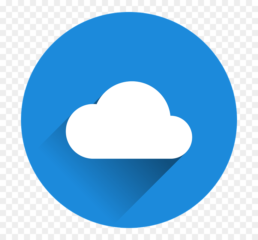 Circle Twitter Logo Png, Transparent Png - blue cloud png