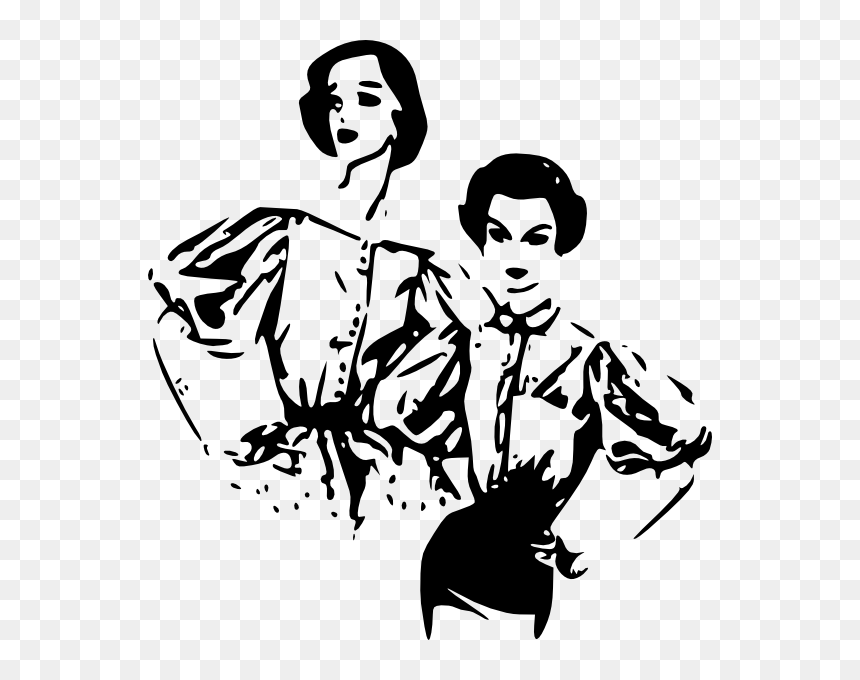 Fashion Clothing Women Dresses Clip Art At Clker - Clip Art For Garments, HD Png Download - black fashion model png