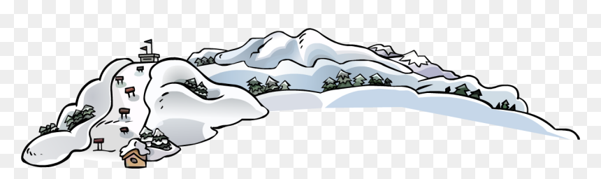 Club Penguin Wiki - Club Penguin, HD Png Download - snow mountain png