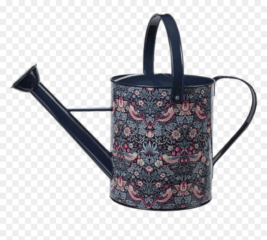 Decorated Blue Watering Can - Strawberry Thief, Furnishing Fabric, HD Png Download - watering can png