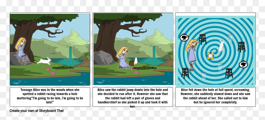 Cartoon, HD Png Download - alice in wonderland rabbit png