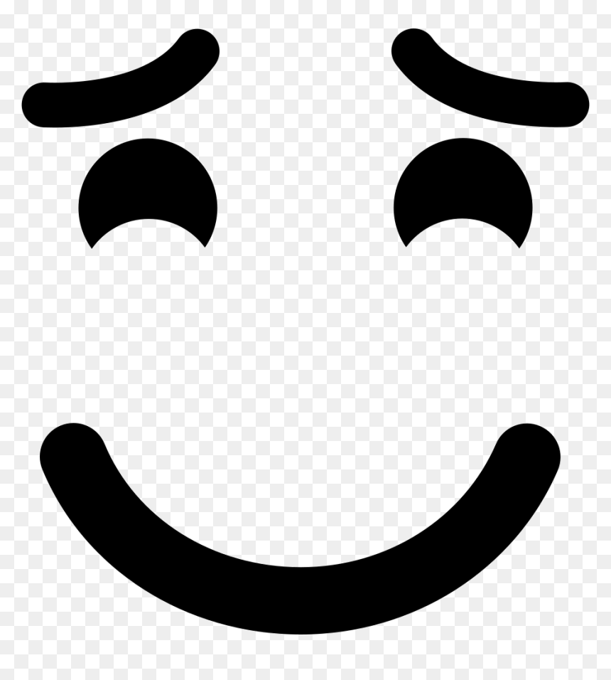 Smiling Emoticon With Raised - Smile Eyes Clipart Png, Transparent Png - scared eyes png