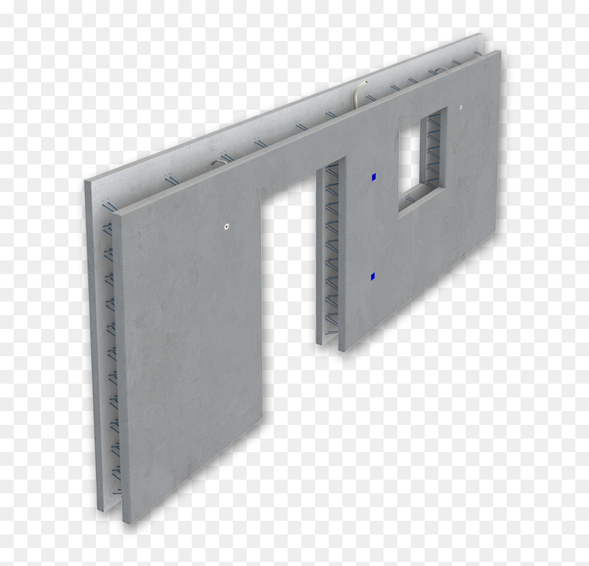 Item - Caption - Twin Wall Precast Concrete, HD Png Download - concrete wall png