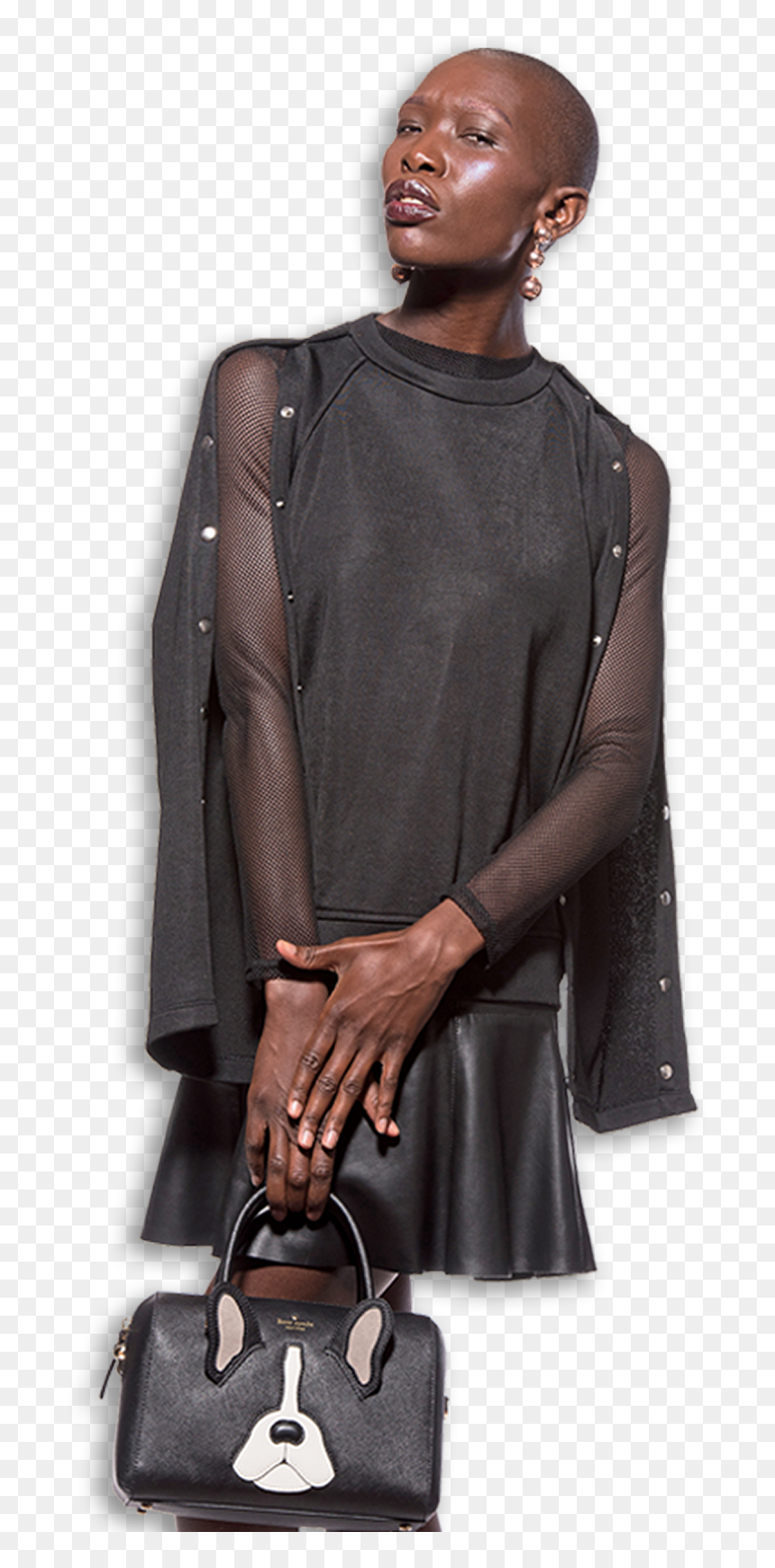 High Fashion Black Models Transparent, HD Png Download - black fashion model png