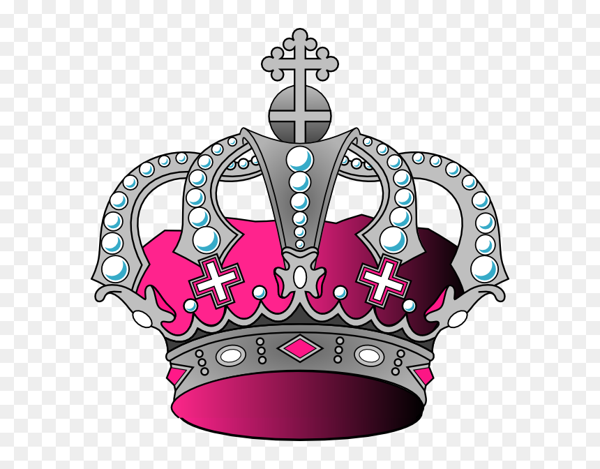 Pink And Silver Crown, HD Png Download - pink tiara png