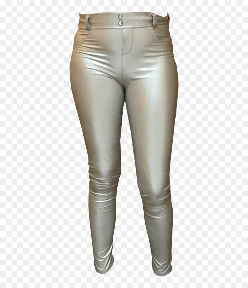 Silver Leggings - Pocket, HD Png Download - silver background png