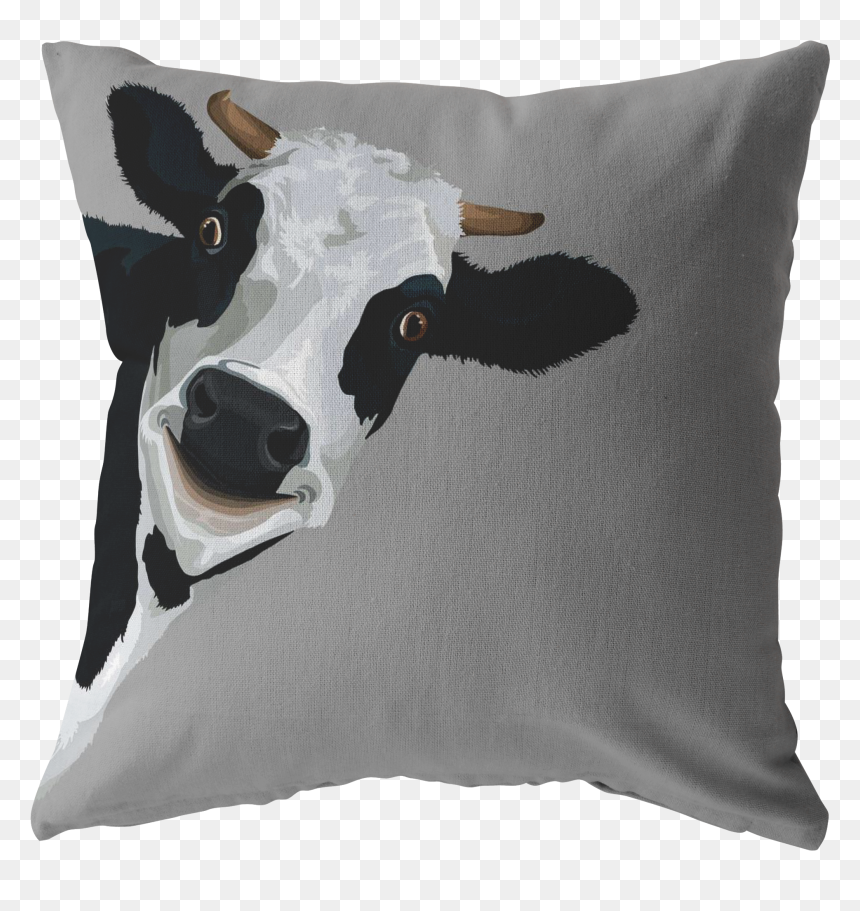 The Cow Face - Cow Face Pillow, HD Png Download - cow face png
