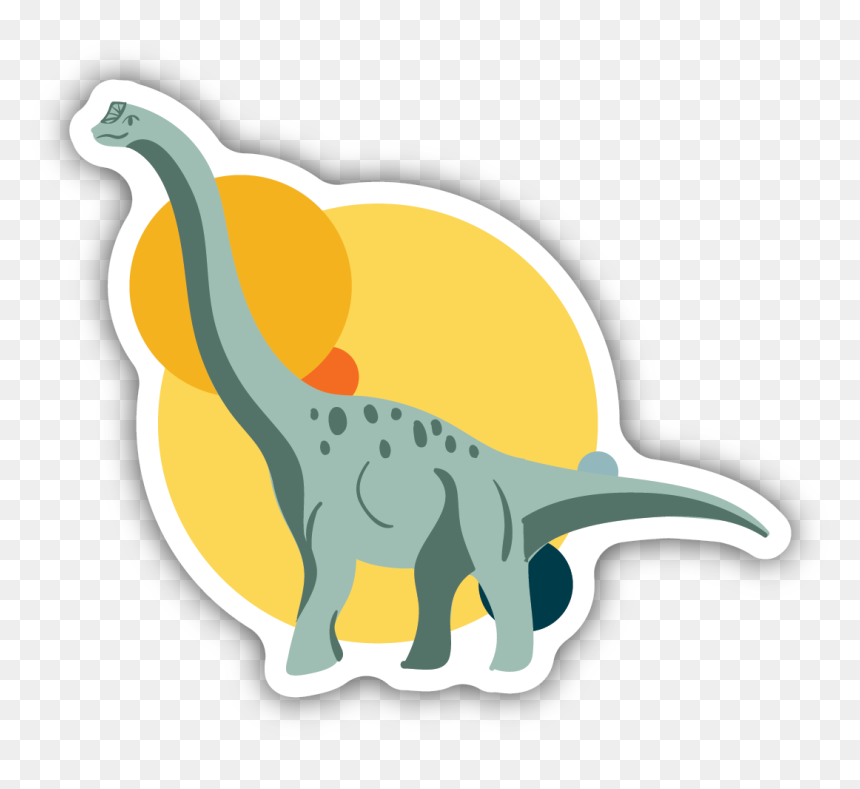 Brontosaurus Sticker - Lesothosaurus, HD Png Download - brontosaurus png