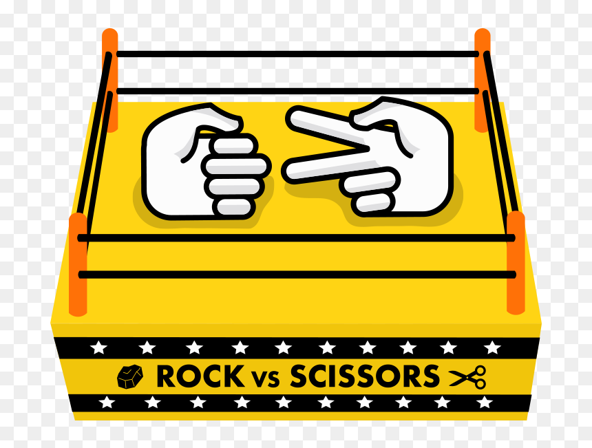 Rock Paper Scissors Versus, HD Png Download - rock paper scissors png