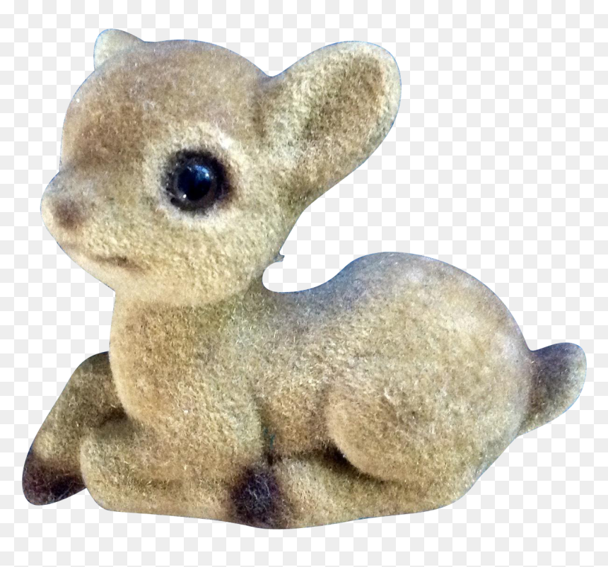 Vintage Josef Originals Baby Fawn Deer With Fuzzy Flocked - Transparent Knick Knacks, HD Png Download - baby deer png