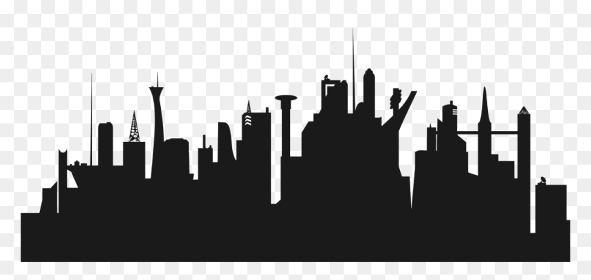 1690247 - New Orleans Skyline Silhouette Vector, HD Png Download - student silhouette png