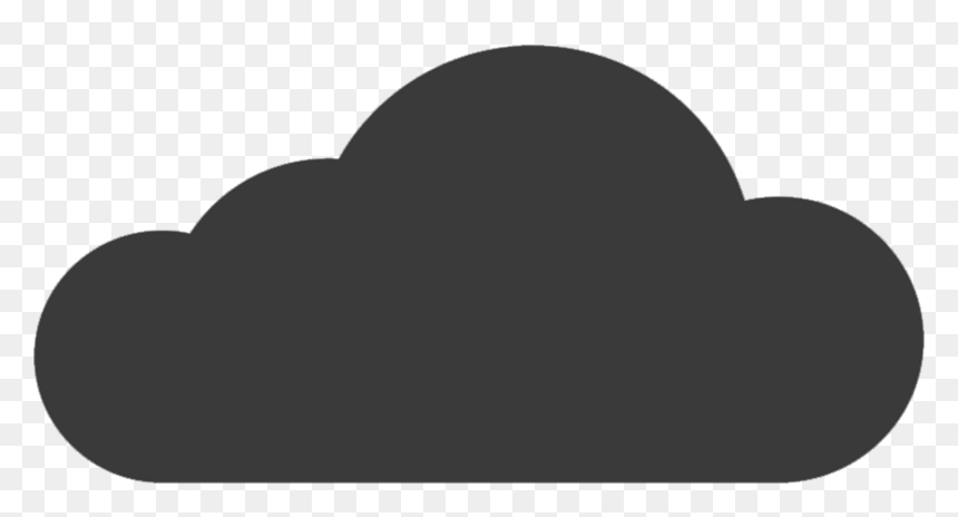 Silhouette Clipart Cloud - Silhouette, HD Png Download - cloud silhouette png