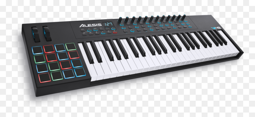 Alesis Vi49 49-key Usb Midi Controller - M Audio Code 61, HD Png Download - keyboard keys png