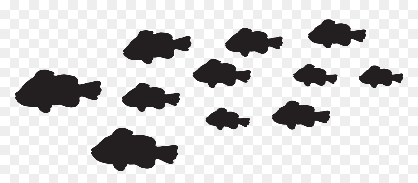 Fishes Png Clip Art - Fishes Silhouette Png, Transparent Png - cloud silhouette png