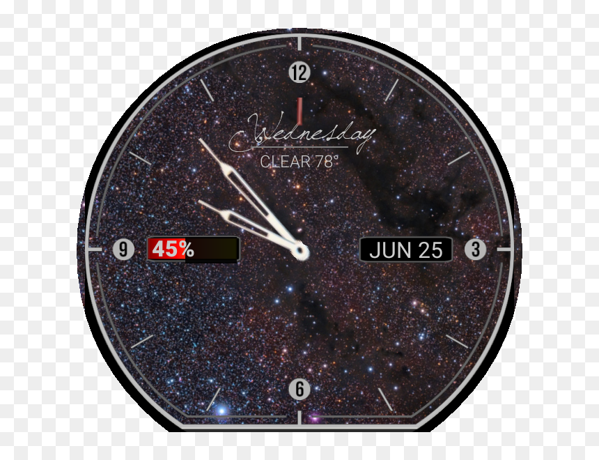 Analog Cocoon Nebula Watch Face Preview , Png Download - Wall Clock, Transparent Png - watch face png