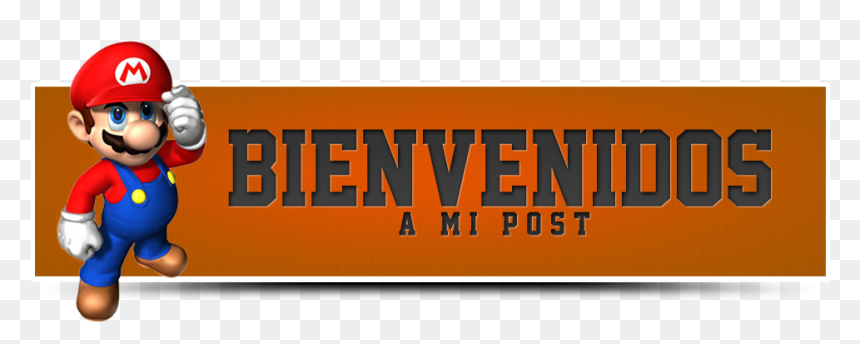Imagenes De Bienvenidos Y Final Del Post - Super Mario, HD Png Download - bienvenidos png