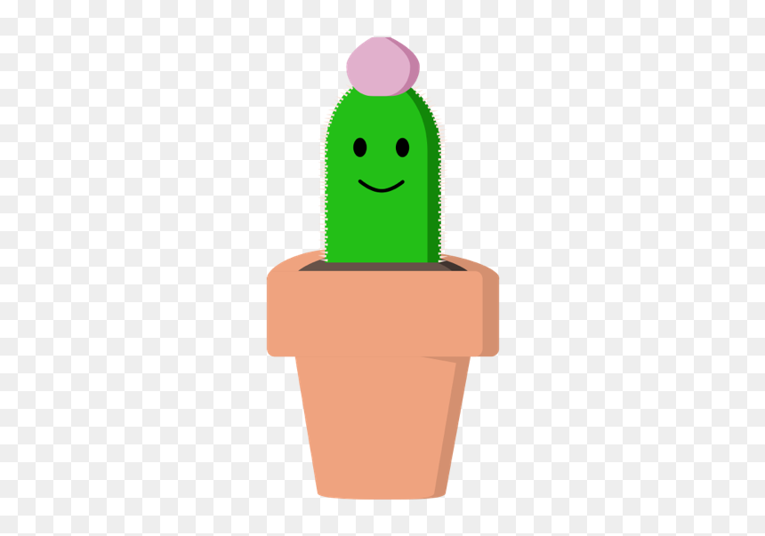 Happy Cactus - Illustration, HD Png Download - cute cactus png