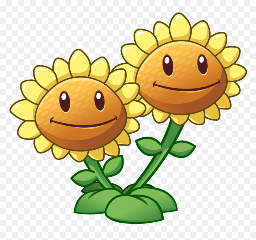 Transparent Plantas Png - Pvz 2 Twin Sunflower, Png Download - plantas png